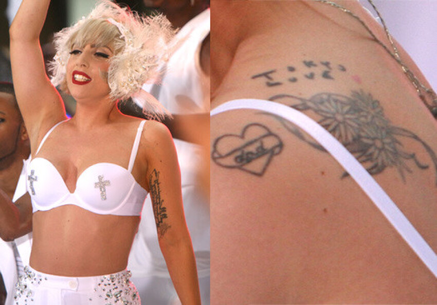 Татуировки Леди Гага