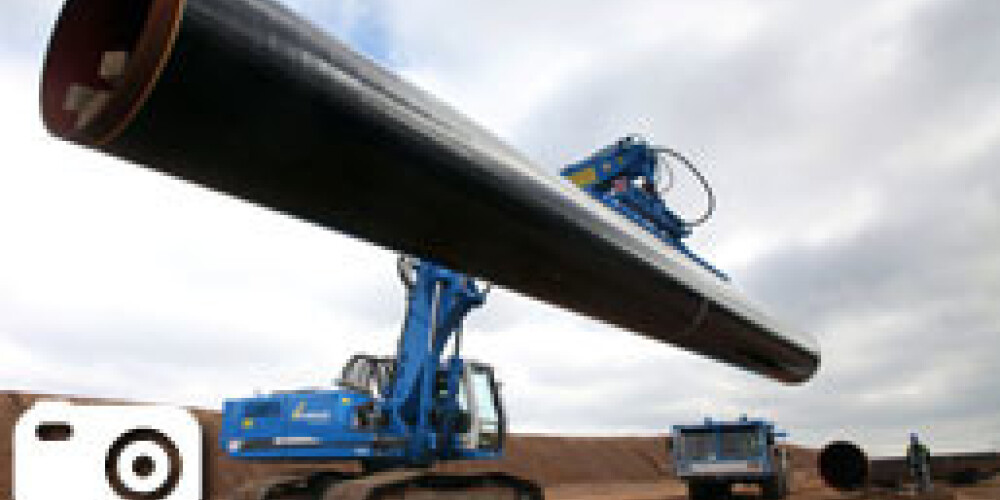 Pabeigta pirmā "Nord Stream" cauruļvada būvniecība. FOTO