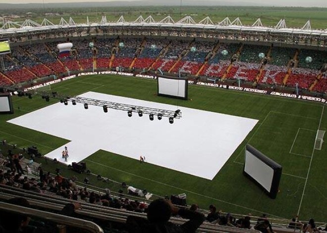 Jaunais Groznijas futbola stadions.