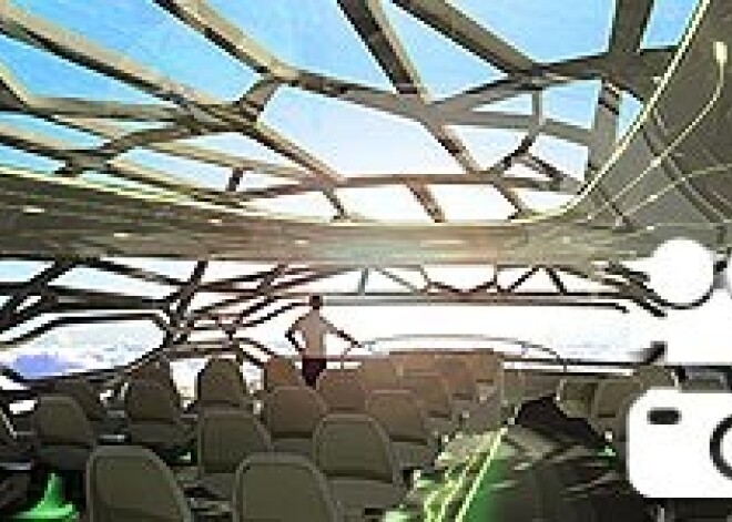 Airbus представил прозрачный самолет 2050 года