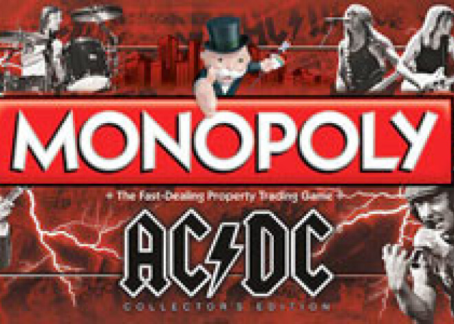 Grupa "AC/DC" izdos savu spēles "Monopols" versiju