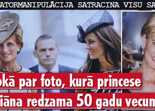 Briti šokā par foto, kurā princese Diāna redzama 50 gadu vecumā