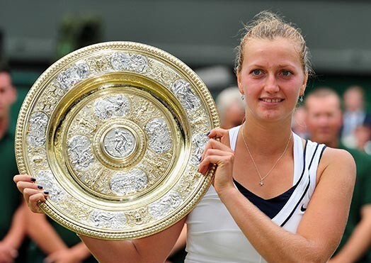 Čehiete Petra Kvitova izcīnījusi savu pirmo uzvaru "Grand Slam" turnīrā.