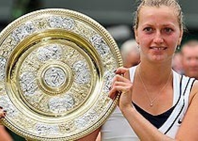 Kvitova triumfē Vimbldonas čempionātā