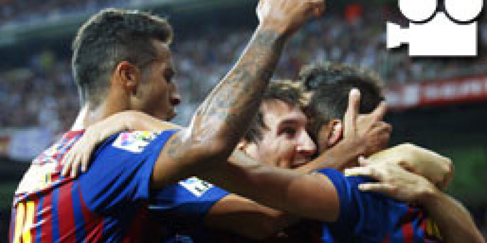 „Barcelona” pieveic Madrides „Real”, izcīnot Spānijas superkausu. VIDEO