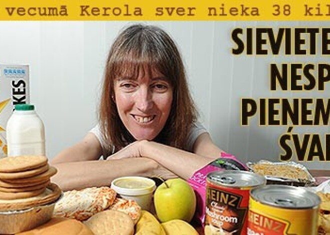 Sieviete, kas nespēj pieņemties svarā