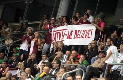 Latvijas basketbola fani tic savai valstsvienībai.