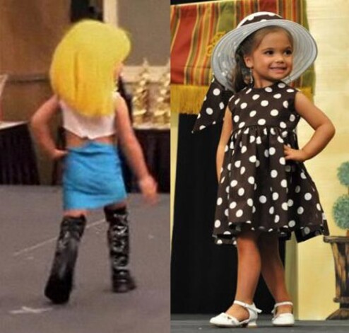 Малышка в образах героини фильма «Pretty Woman»