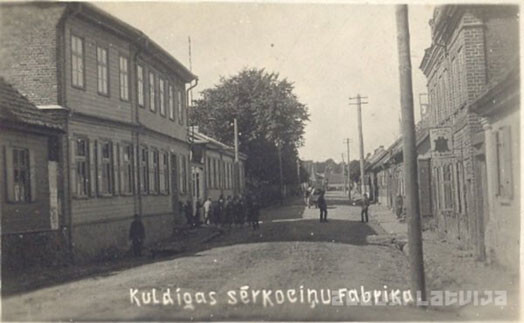 Kādreizējā Kuldīgas sērkociņu fabrika „Vulkāns”.