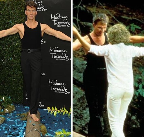 Восковая фигура повторяет один из моментов культового фильма «Грязные танцы»