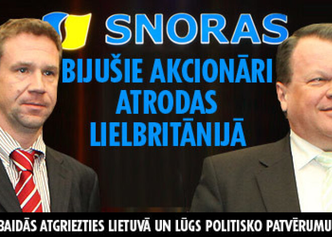 "Snoras" bijušie akcionāri atrodas Lielbritānijā