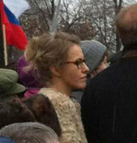 Ксения Собчак протестует против итогов выборов на митинге на Болотной площади