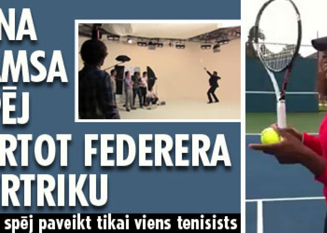 Serēna Viljamsa nespēj atkārtot Federera supertriku. Smieklīgs video