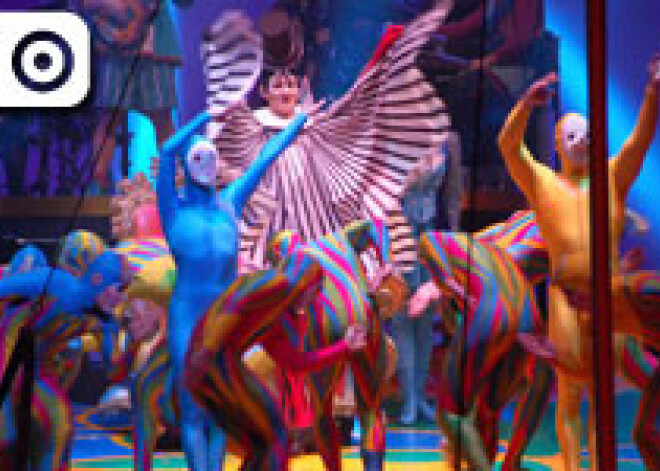 Rīgā uzstājas pasaulslavenais cirks "Cirque du Soleil". FOTO