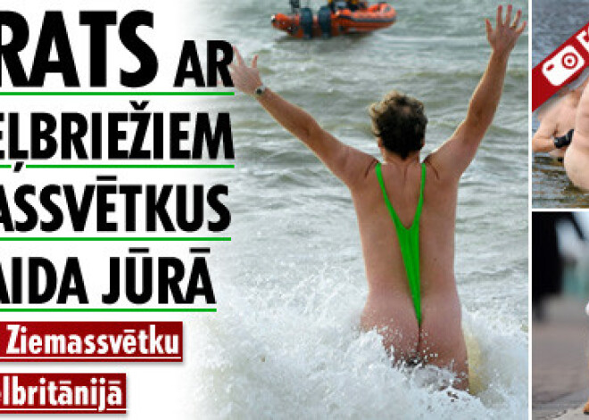Borats ar ziemeļbriežiem Ziemassvētkus sagaida jūrā. Foto