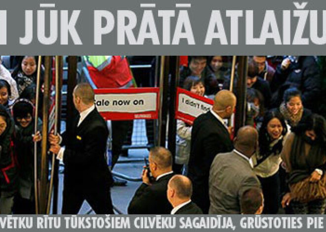 Briti jūk prātā atlaižu dēļ. Foto