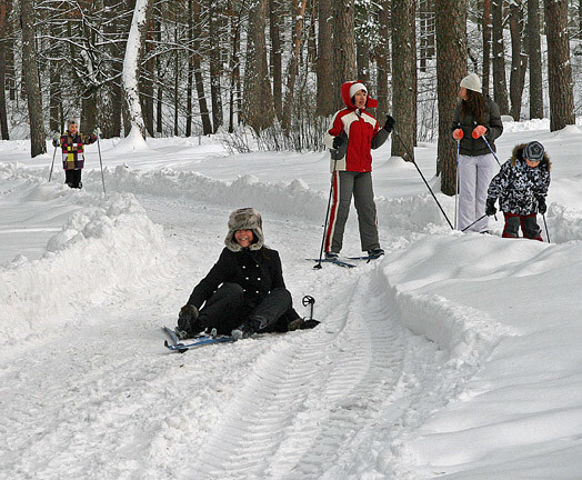 Slēpošanas sezona sākusies arī Latvijas Etnogrāfiskā brīvdabas muzeja apmeklētājiem.