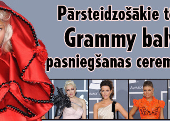 Pārsteidzošākie tērpi Grammy balvu pasniegšanas ceremonijā. FOTO