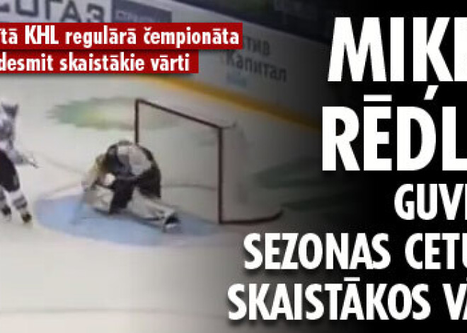 Miķelis Rēdlihs guvis KHL sezonas ceturtos skaistākos vārtus. VIDEO