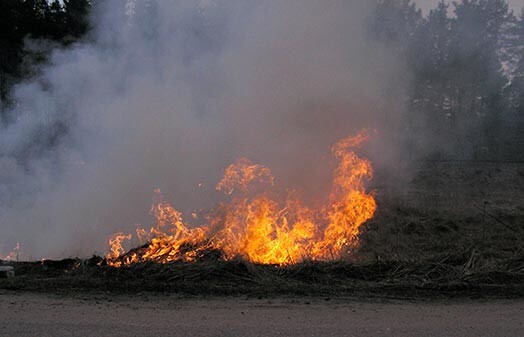 Saulains un silts laiks vairs nav aiz kalniem, jo kūlas dedzināšanas sezona jau ir atklāta.