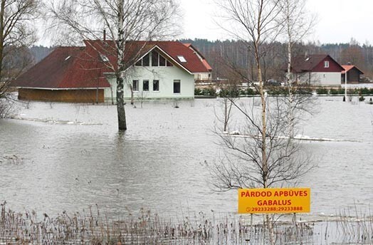 Plūdi Jelgavā.