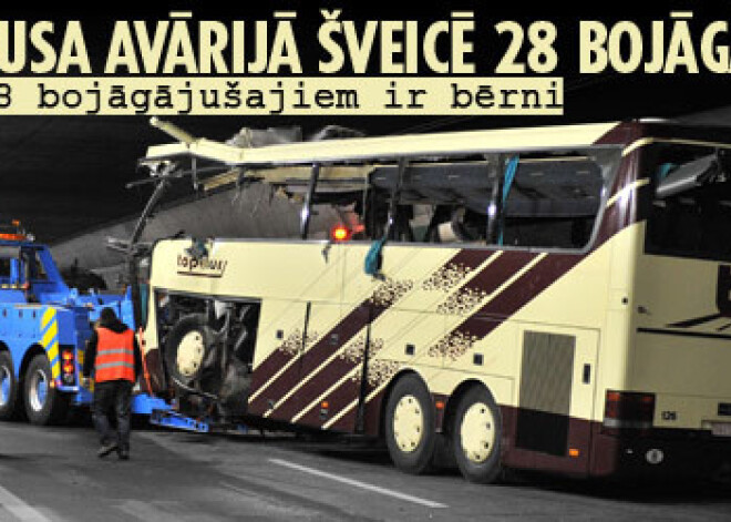 Autobusa avārijā Šveicē 28 bojāgājušie, pārsvarā bērni. Foto