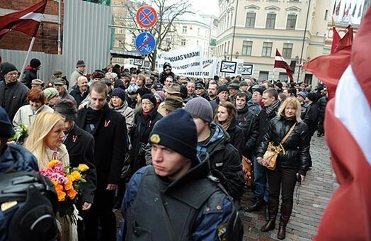 Leģionāru piemiņas gājiens 2012. gada 16. martā Rīgā.