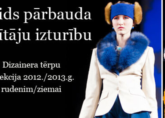 Dāvids pārbauda skatītāju izturību. Dizainera tērpu kolekcija 2012./2013.g. rudenim/ziemai