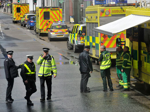 Incidenta dēļ slēgta ierasti noslogota Londonas centra iela