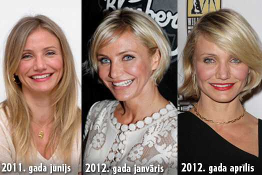 „Es teicu, ka vēlos tikai nedaudz aplīdzināt matu galus, bet draudzene ievērojami samazināja to garumu. Es izplūdu asarās,” tagad jau ar smaidu notikušo atceras Kamerona Diaza.