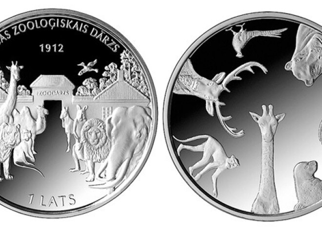 Latvijas Banka izdod jubilejas monētu "Rīgas Zooloģiskais dārzs". FOTO