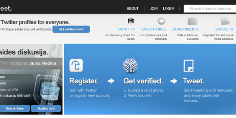 "Veritweet" platformā var apstiprināt "Twitter" identitāti ar eID karti