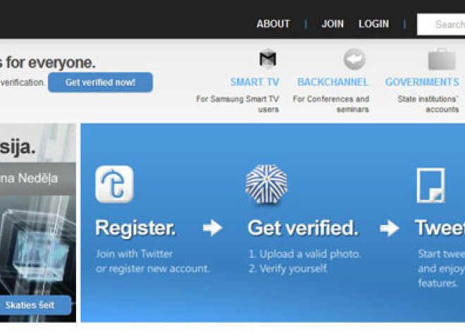 "Veritweet" platformā var apstiprināt "Twitter" identitāti ar eID karti