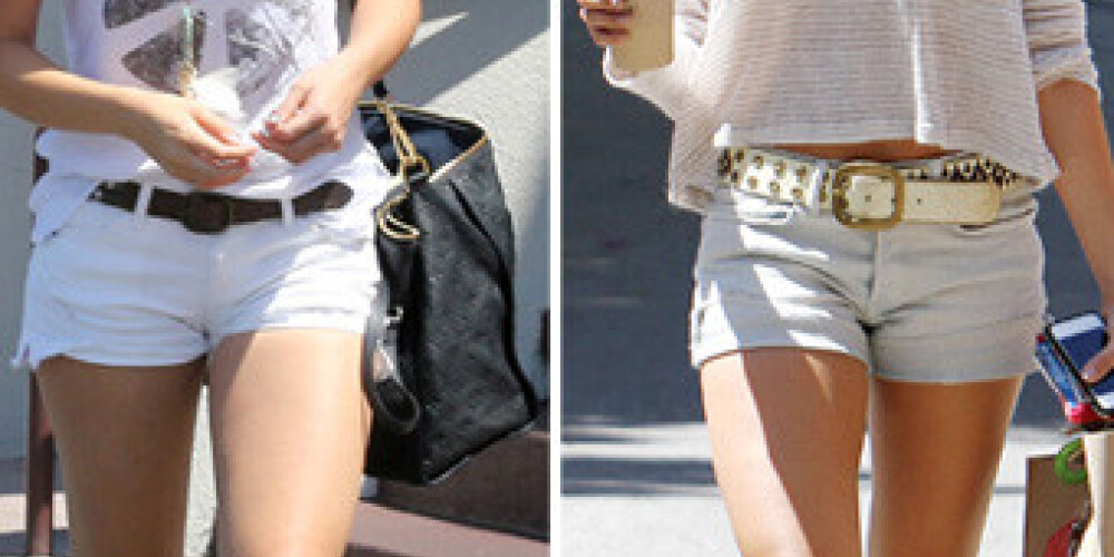 Viņas tērpjas šortiņos un zābaciņos. Holivudas dāmu vasaras stils. FOTO