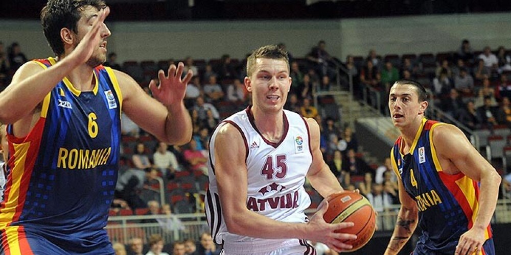 Latvijas vīriešu basketbola izlase neatstāj cerības Rumānijai