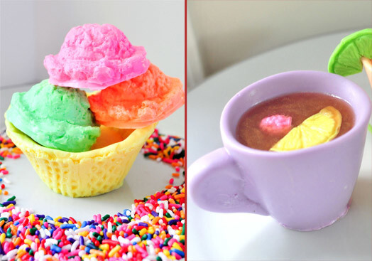 Мыло-пирожное с мыло-чаем