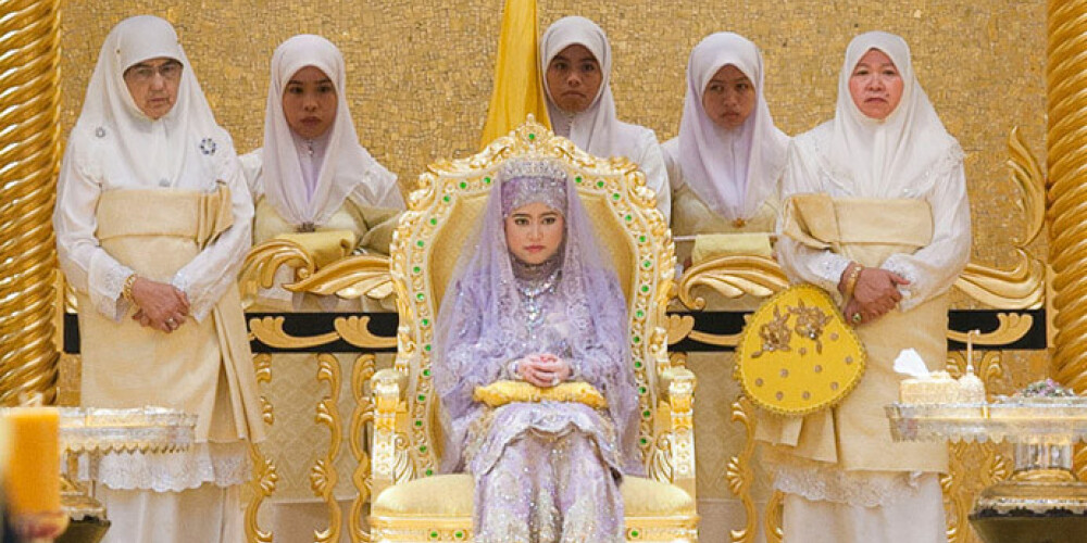 Karaliskās kāzas: izprecināta Brunejas sultāna meita. FOTO. VIDEO
