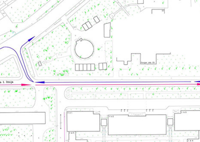 Šonedēļ tiks mainīta satiksmes organizācija Čiekurkalna 1.līnijas posmā