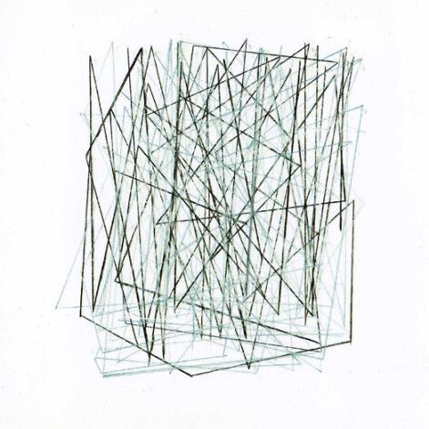 Augusts Zariņš, XXX, papīrs/ogle/pasteļkrīts, 135 x 135 cm, 2012.