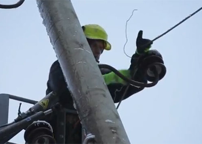 Madonas novadā turpinās cīņa ar snieglauzes sekām. VIDEO