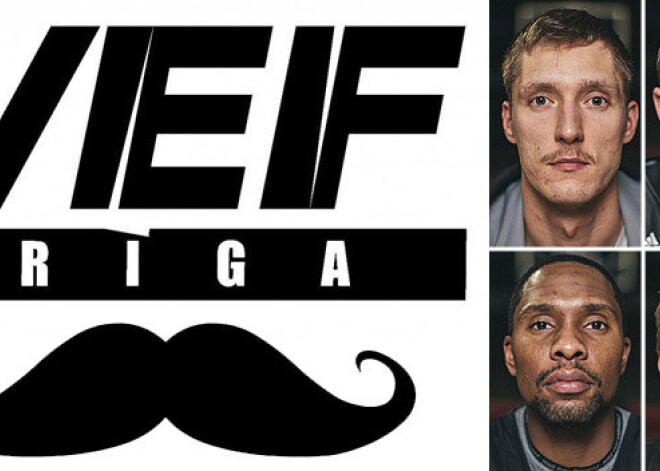 Movember galā! Latvijas ūsainākā basketbola komanda - „VEF Rīga”. FOTO