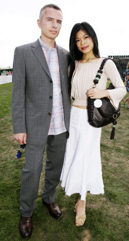 2008. gadā ar draugu Laionelu Katelanu.