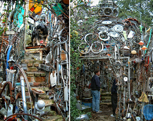 «Мусорный собор» создан из 100 тонн металлолома