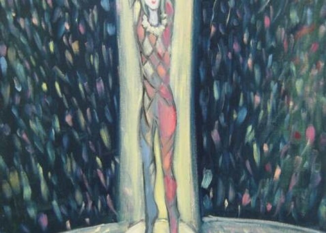 Elga Grīnvalde – ellgrii. „Akrobāts” (50x40 cm).
