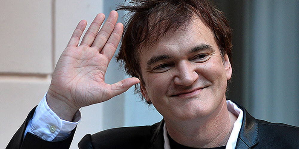 Актеры (Сэмьюэль Л. Джексон, Кристоф Вальц, Кэрри Вашингтон, Франко Неро и Джейми Фокс) и режиссер Квентин Тарантино в Риме