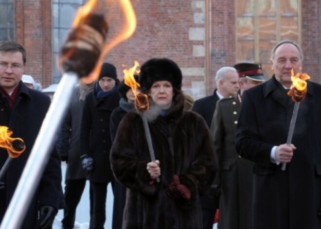 Barikāžu aizstāvju piemiņas pasākumi Rīgā. FOTO