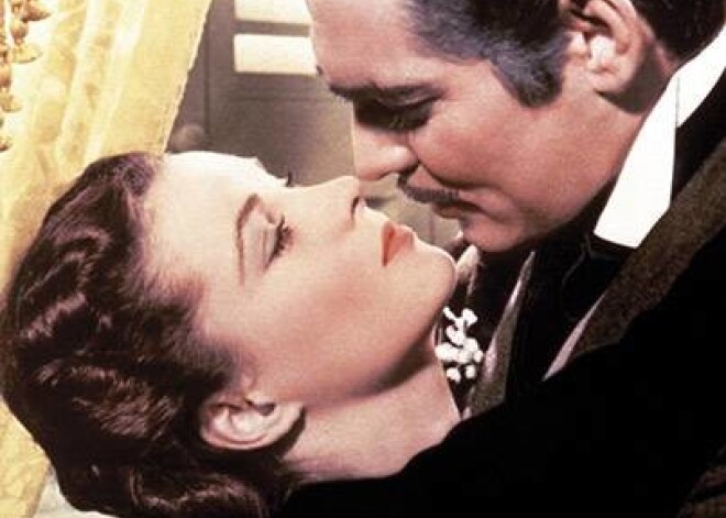 Vivjena Lī un Klārks Geibls filmā „Gone With The Wind” („Vējiem līdzi”, 1939).