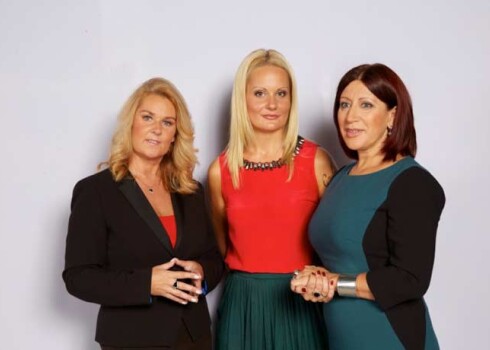 Māra Ošuroka (no kreisās), Binnija Ārberga un Lote Gediņa ir šova „Precamies!?!” vadītājas ar bagātīgu dzīves pieredzi.