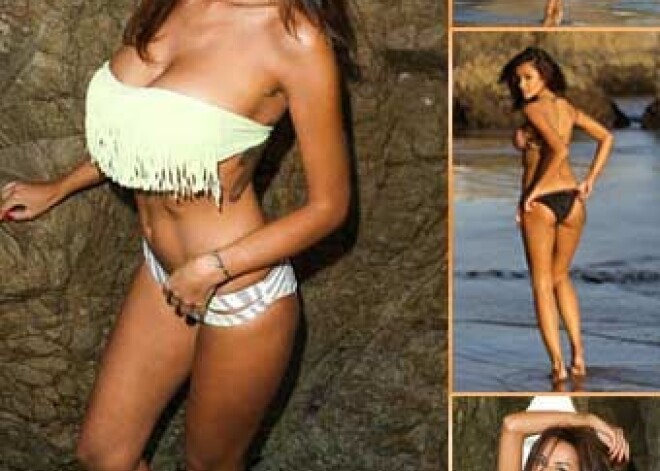 Titula „Mis Euro 2012” ieguvēja pozē seksīgā bikini fotosesijā. FOTO