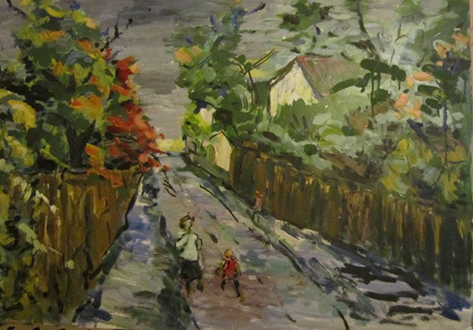 Romāns Skuja. „Ainava” (k/e, 50 x 60, 2012).